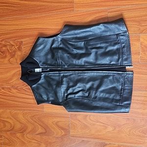 Casual Corner Annex Vintage Leather Vest Sz L